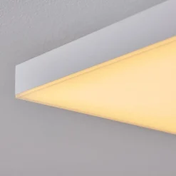 Plafonnier Buenaventura Led Blanc, 1 Lumiere, Telecommandes, Changeur De Couleurs