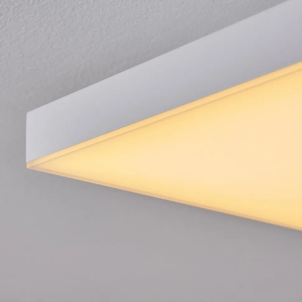 Plafonnier Buenaventura Led Blanc, 1 Lumiere, Telecommandes, Changeur De Couleurs