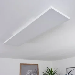 Plafonnier Buenaventura Led Blanc, 1 Lumiere, Telecommandes, Changeur De Couleurs