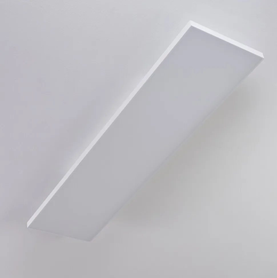 Plafonnier Buenaventura Led Blanc, 1 Lumiere, Telecommandes, Changeur De Couleurs