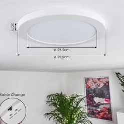 Plafonnier Canditas Led Blanc, 1 Lumiere