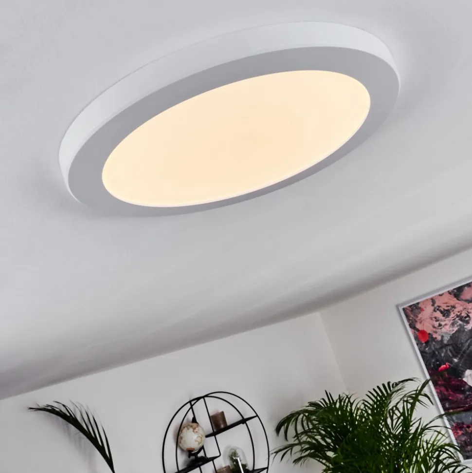Plafonnier Canditas Led Blanc, 1 Lumiere