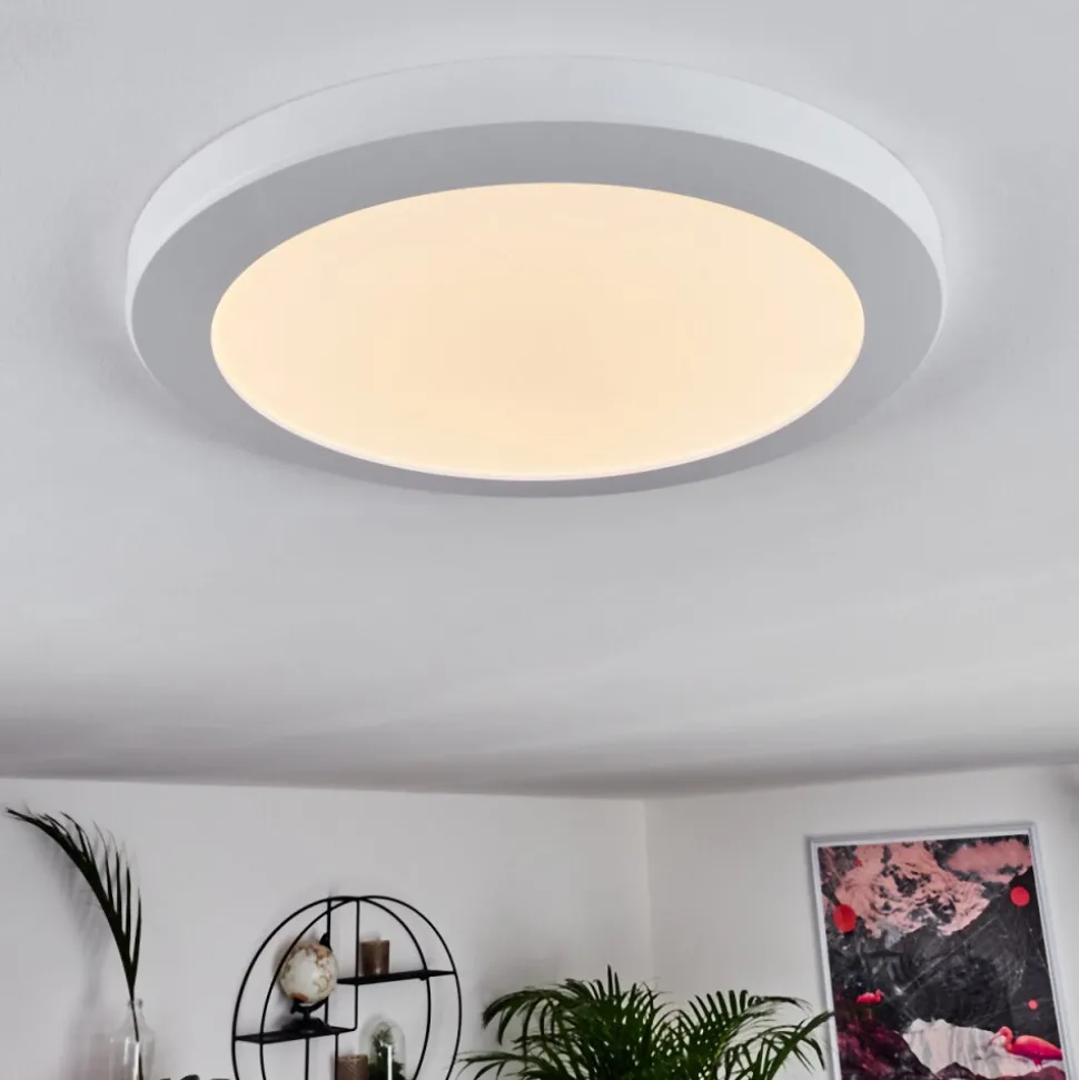 Plafonnier Canditas Led Blanc, 1 Lumiere