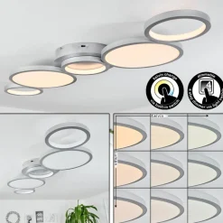 Plafonnier Carabajal Led Titane, 1 Lumiere
