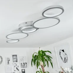Plafonnier Carabajal Led Titane, 1 Lumiere