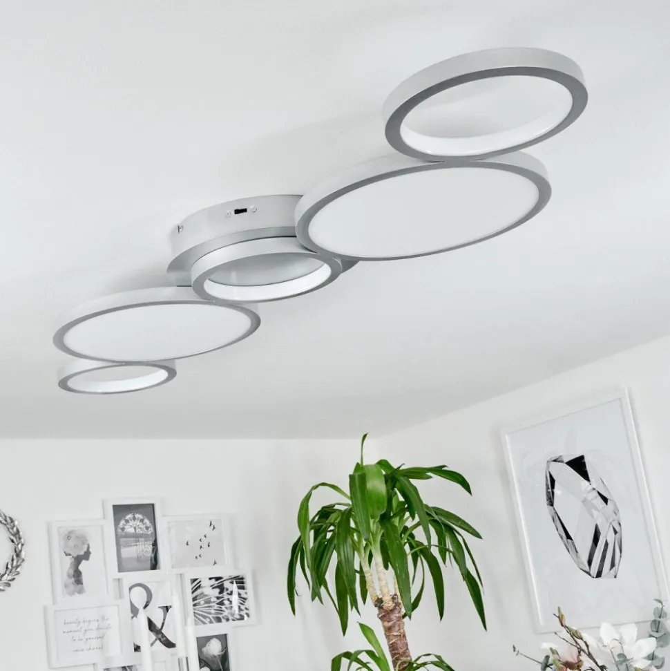 Plafonnier Carabajal Led Titane, 1 Lumiere