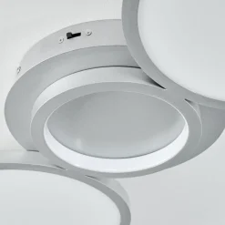 Plafonnier Carabajal Led Titane, 1 Lumiere