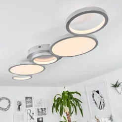 Plafonnier Carabajal Led Titane, 1 Lumiere
