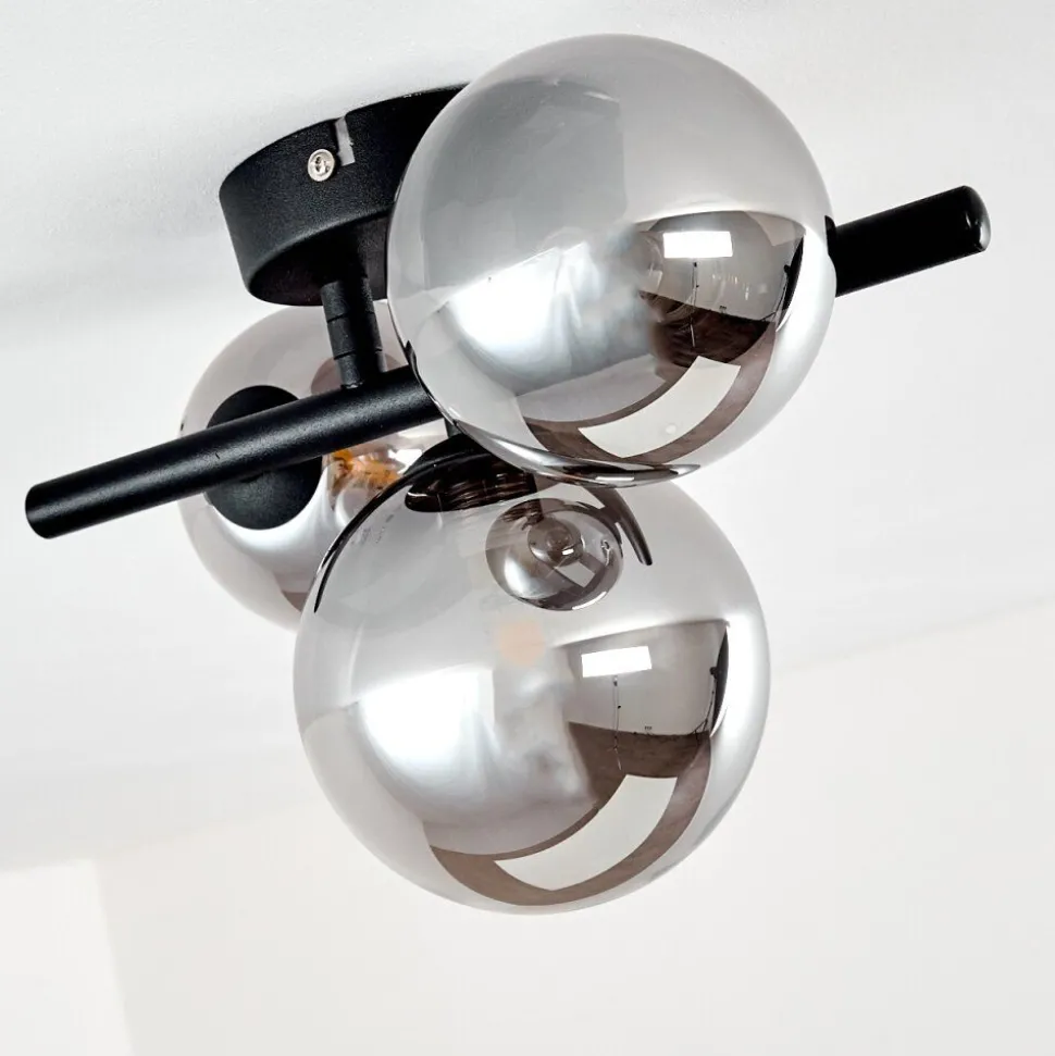 Plafonnier Chariton Noir, 3 Lumieres