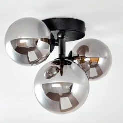 Plafonnier Chariton Noir, 3 Lumieres