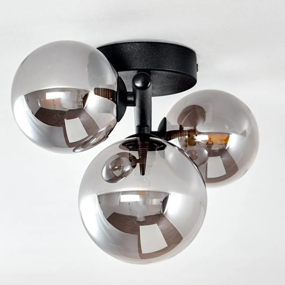 Plafonnier Chariton Noir, 3 Lumieres