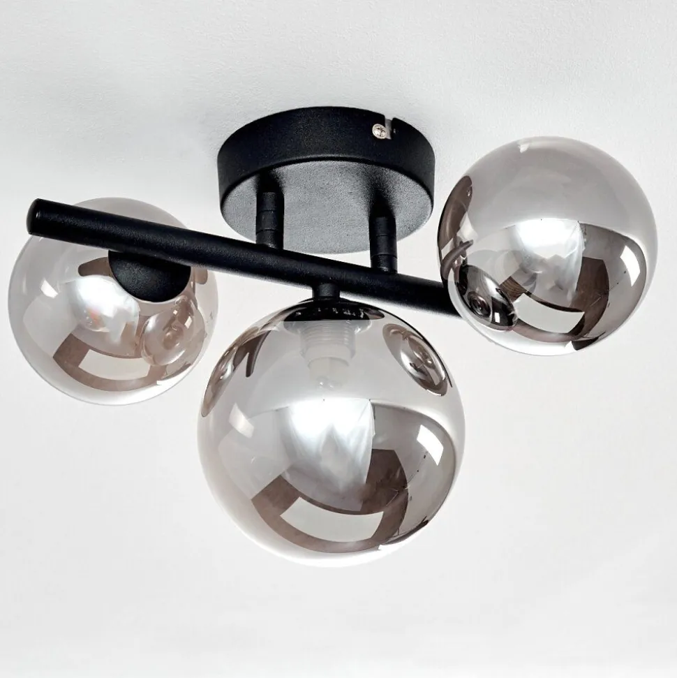 Plafonnier Chariton Noir, 3 Lumieres