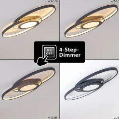 Plafonnier Chunky Led Gris, 1 Lumiere