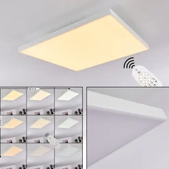 Plafonnier Cor Led Blanc, 1 Lumiere, Telecommandes