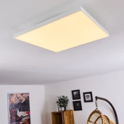Plafonnier Cor Led Blanc, 1 Lumiere, Telecommandes