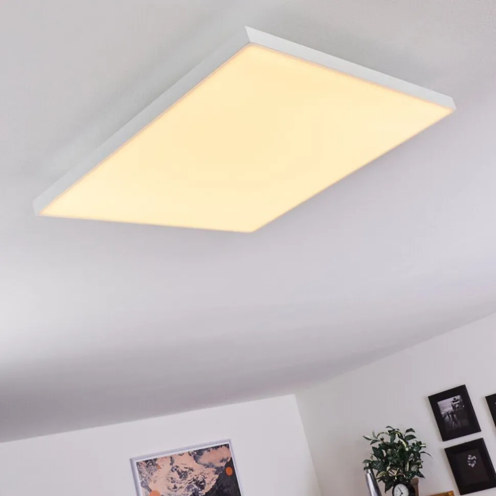 Plafonnier Cor Led Blanc, 1 Lumiere, Telecommandes