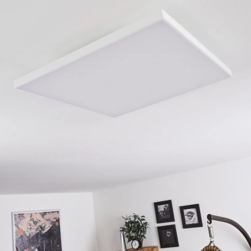 Plafonnier Cor Led Blanc, 1 Lumiere, Telecommandes