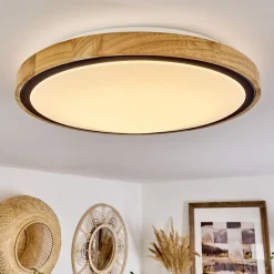 Plafonnier Corinto Led Ecru, Noir, 1 Lumiere