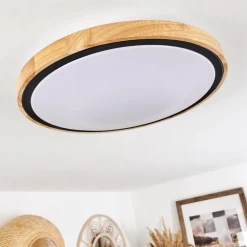 Plafonnier Corinto Led Ecru, Noir, 1 Lumiere