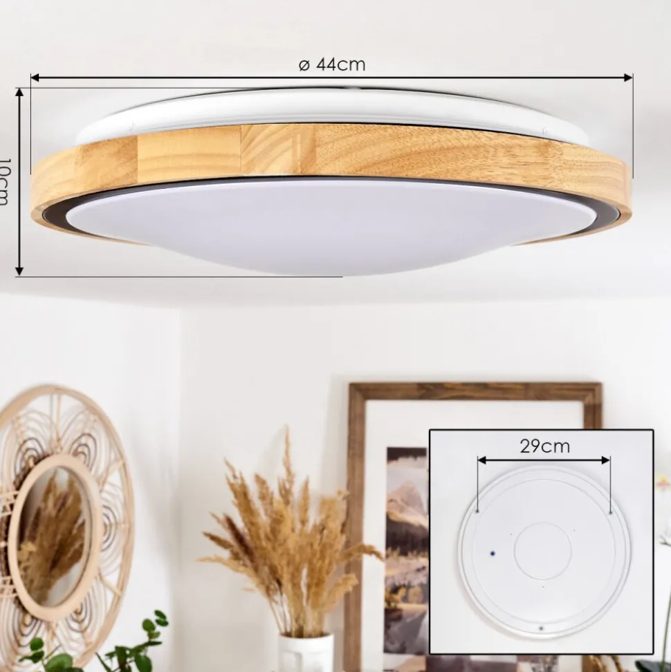 Plafonnier Corinto Led Ecru, Noir, 1 Lumiere