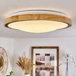 Plafonnier Corinto Led Ecru, Noir, 1 Lumiere