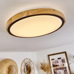 Plafonnier Corinto Led Ecru, Noir, 1 Lumiere