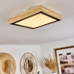 Plafonnier Corinto Led Ecru, Noir, 1 Lumiere