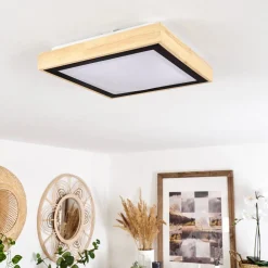Plafonnier Corinto Led Ecru, Noir, 1 Lumiere