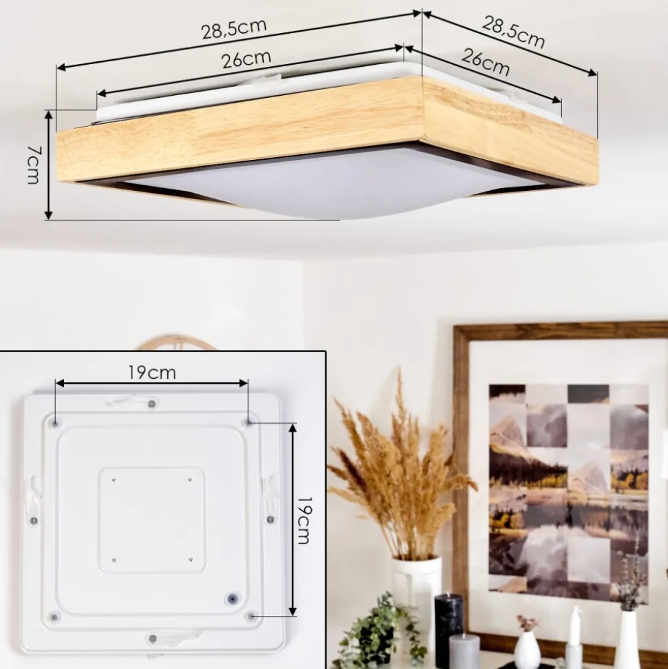 Plafonnier Corinto Led Ecru, Noir, 1 Lumiere
