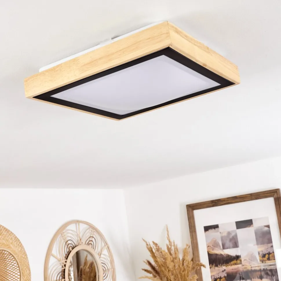 Plafonnier Corinto Led Ecru, Noir, 1 Lumiere