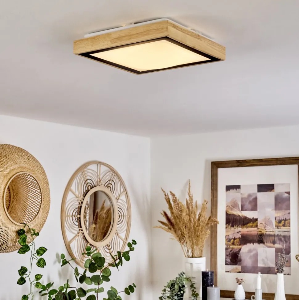 Plafonnier Corinto Led Ecru, Noir, 1 Lumiere