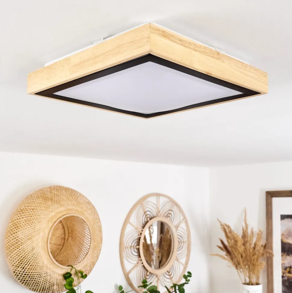 Plafonnier Corinto Led Ecru, Noir, 1 Lumiere