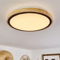 Plafonnier Corinto Led Ecru, Noir, 1 Lumiere