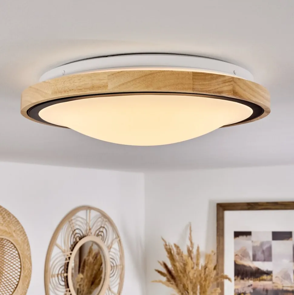 Plafonnier Corinto Led Ecru, Noir, 1 Lumiere