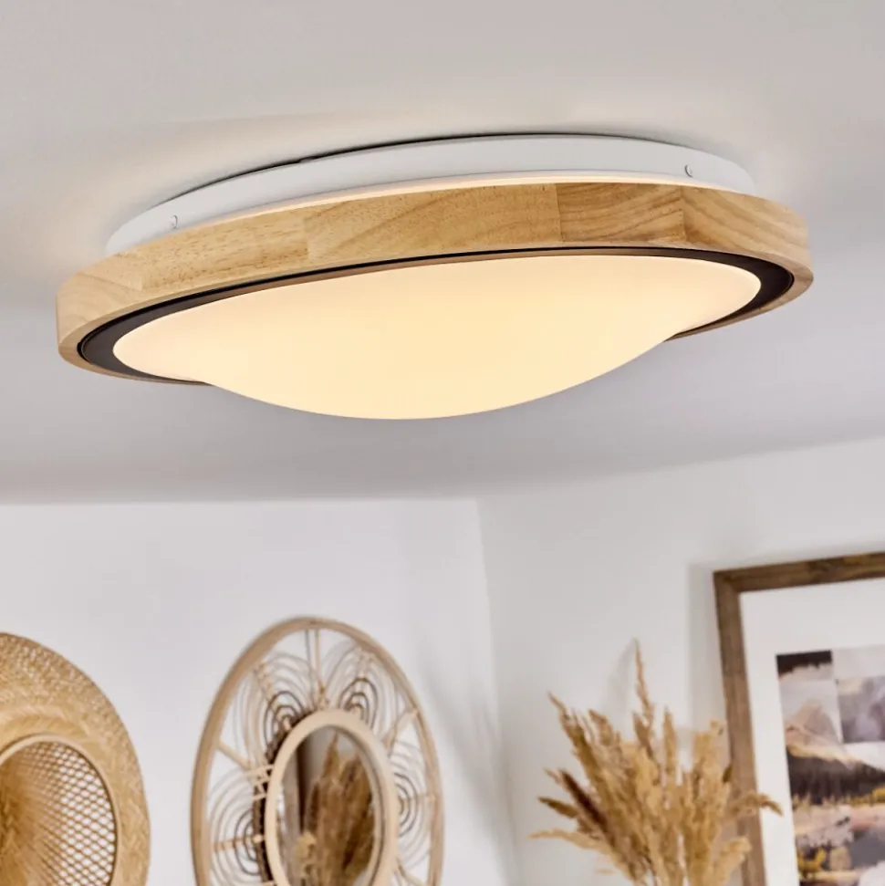 Plafonnier Corinto Led Ecru, Noir, 1 Lumiere