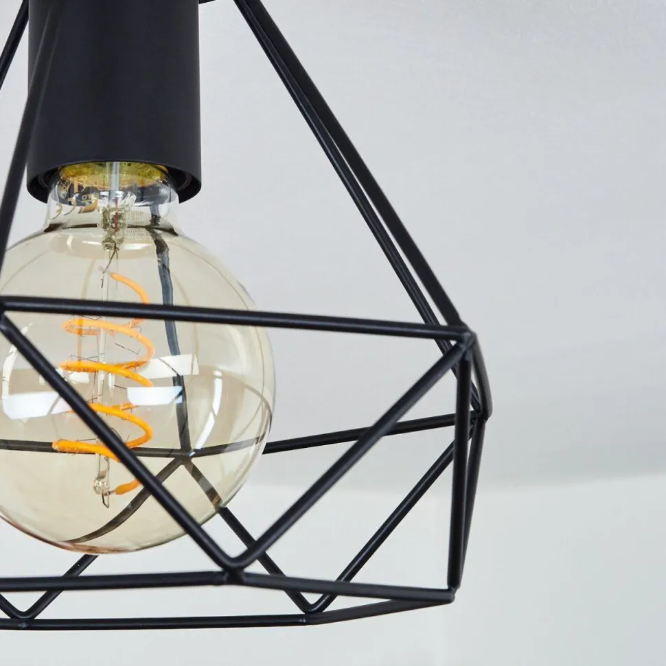 Plafonnier Denno Noir, 1 Lumiere