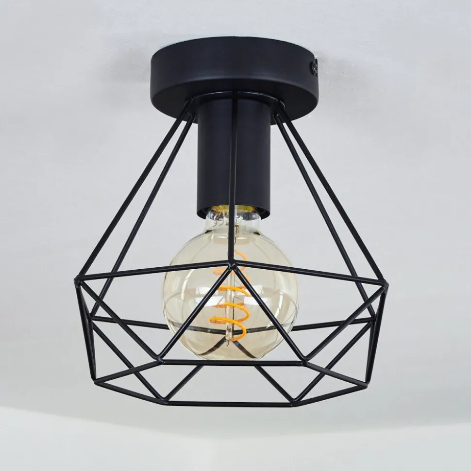 Plafonnier Denno Noir, 1 Lumiere
