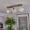 Plafonnier Desrue Chrome, Argente, 3 Lumieres