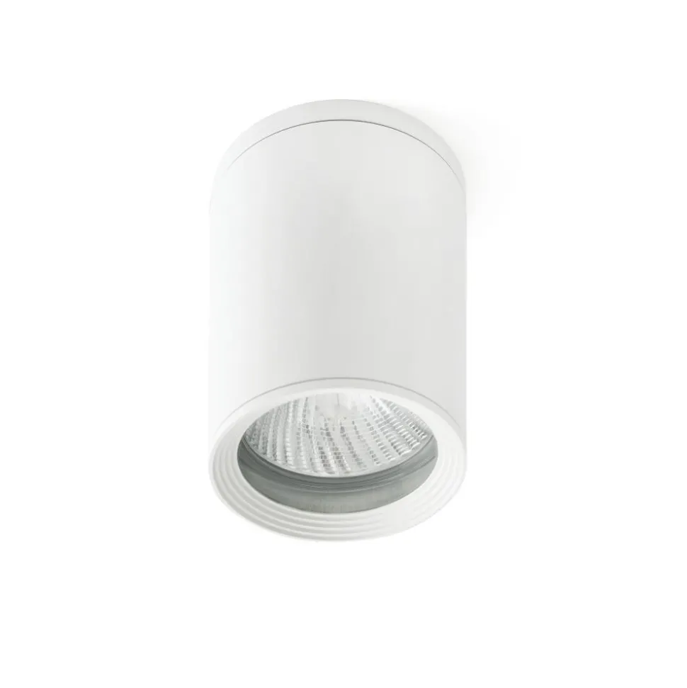 Plafonnier D'Exterieur Faro Barcelona Tasa Blanc, 1 Lumiere