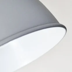 Plafonnier Dompierre Gris, Blanc, 4 Lumieres