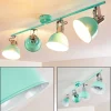 Plafonnier Dompierre Vert, Blanc, 4 Lumieres