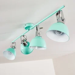 Plafonnier Dompierre Vert, Blanc, 4 Lumieres