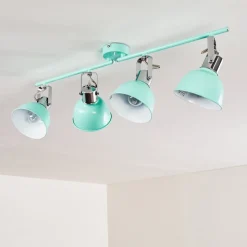 Plafonnier Dompierre Vert, Blanc, 4 Lumieres
