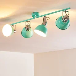 Plafonnier Dompierre Vert, Blanc, 4 Lumieres