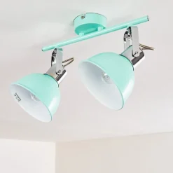 Plafonnier Dompierre Vert, Blanc, 2 Lumieres
