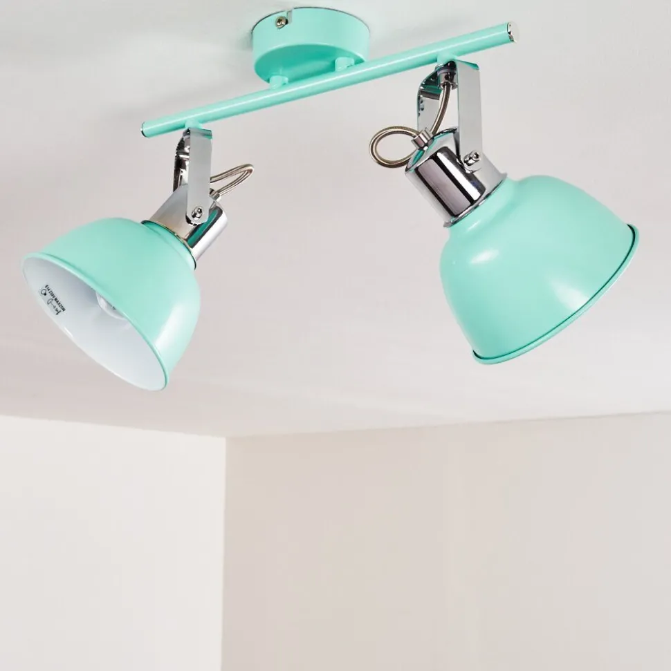 Plafonnier Dompierre Vert, Blanc, 2 Lumieres