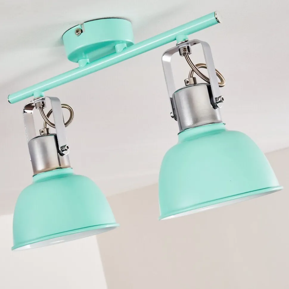 Plafonnier Dompierre Vert, Blanc, 2 Lumieres