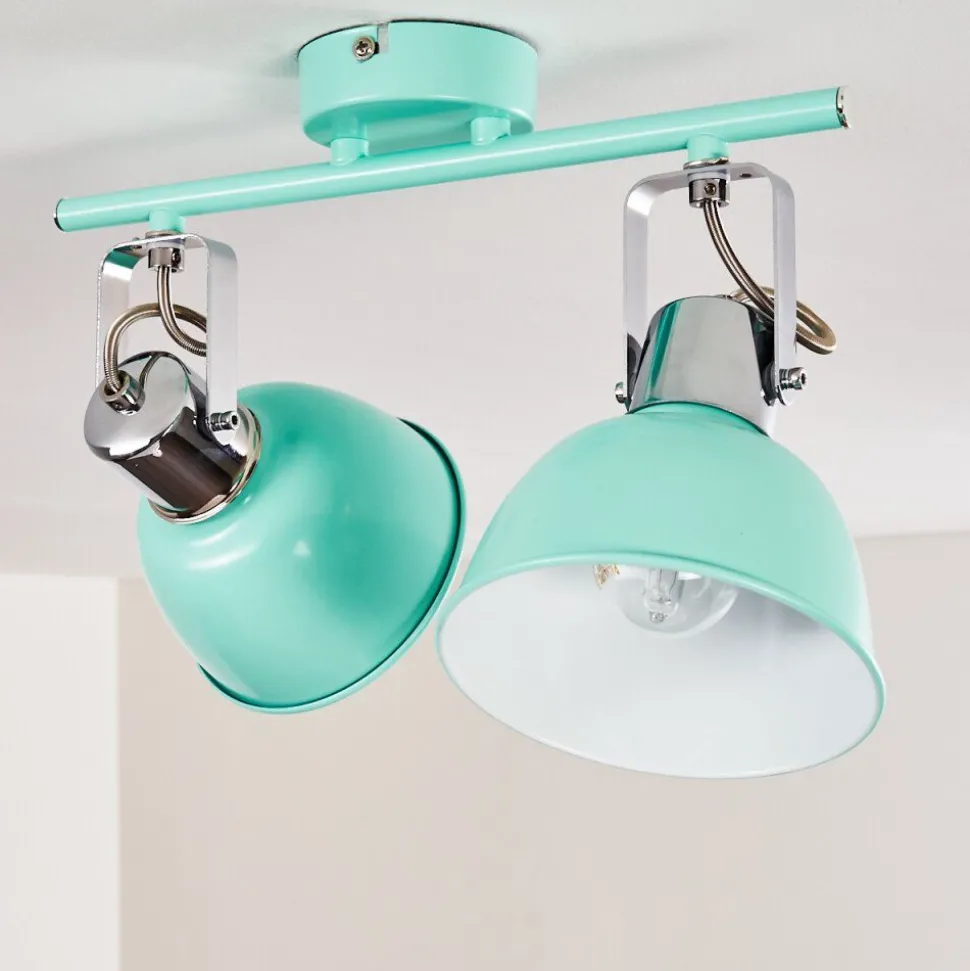 Plafonnier Dompierre Vert, Blanc, 2 Lumieres