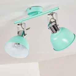 Plafonnier Dompierre Vert, Blanc, 2 Lumieres