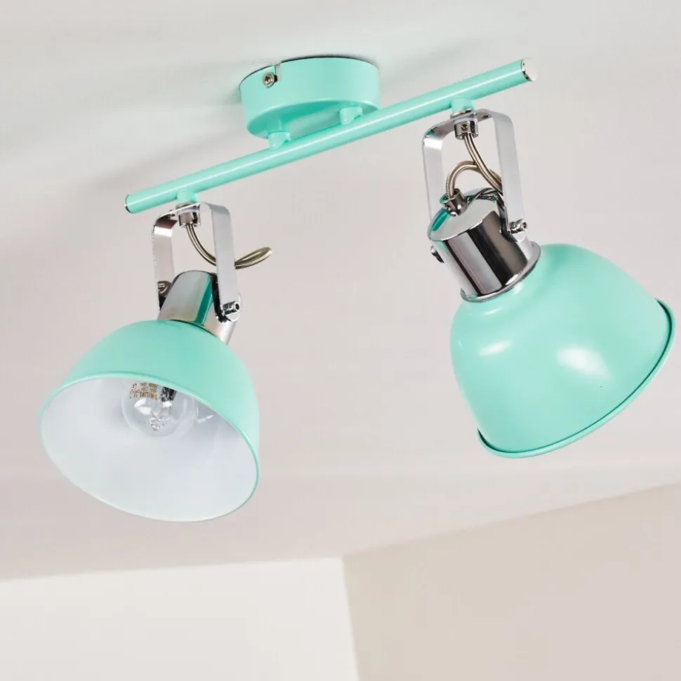 Plafonnier Dompierre Vert, Blanc, 2 Lumieres